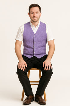 Men's Dark Navy Blue and White Stripe ~ Pinstripe Seersucker Sear sucker suit Vest Set - Image 48