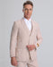Mens Jacket + Pants Summer Seersucker Suit in Tan Pinstripe