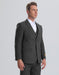 Mens Jacket + Pants Summer Seersucker Suit in Black on Black Pinstripe