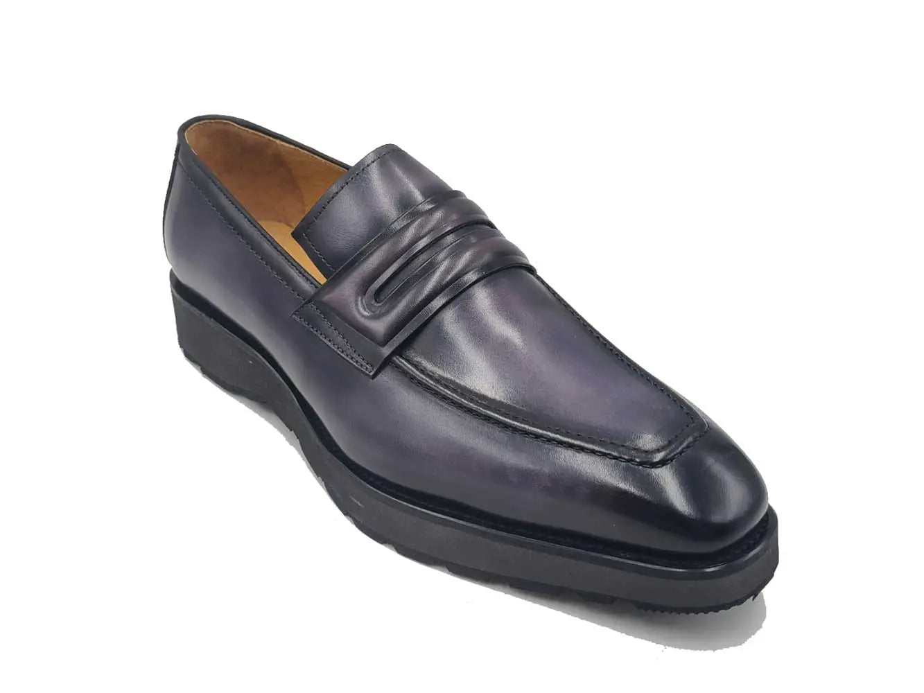 Leather Penny Loafer in Chunky Sole - Image 4