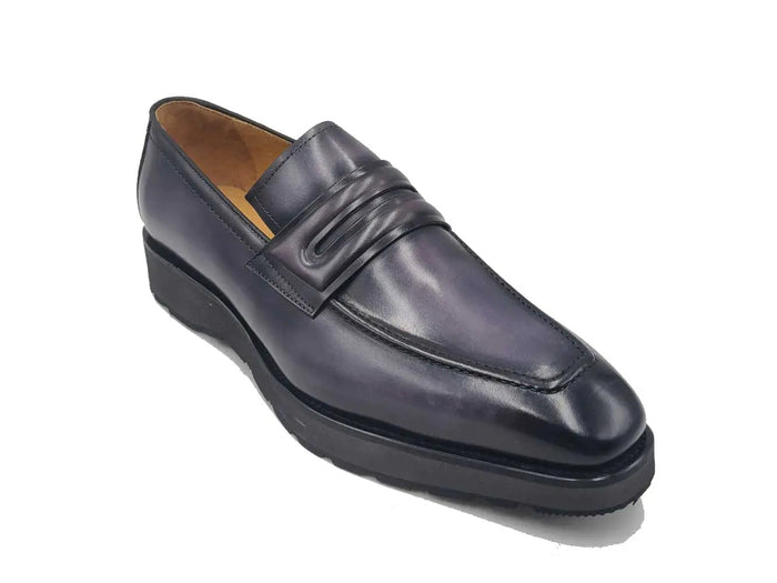 Leather Penny Loafer in Chunky Sole - Image 4
