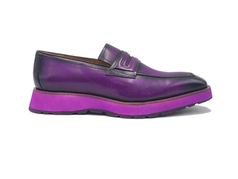 Leather Penny Loafer in Chunky Sole - Image 14