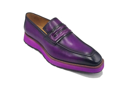 Leather Penny Loafer in Chunky Sole - Image 15