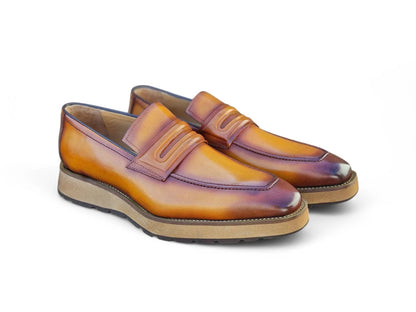 Leather Penny Loafer in Chunky Sole - Image 6