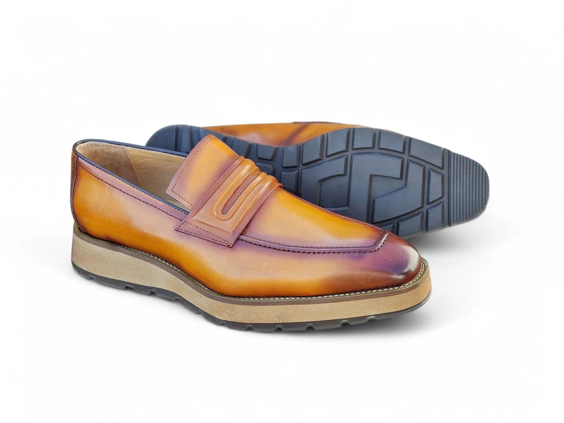 Leather Penny Loafer in Chunky Sole - Image 7