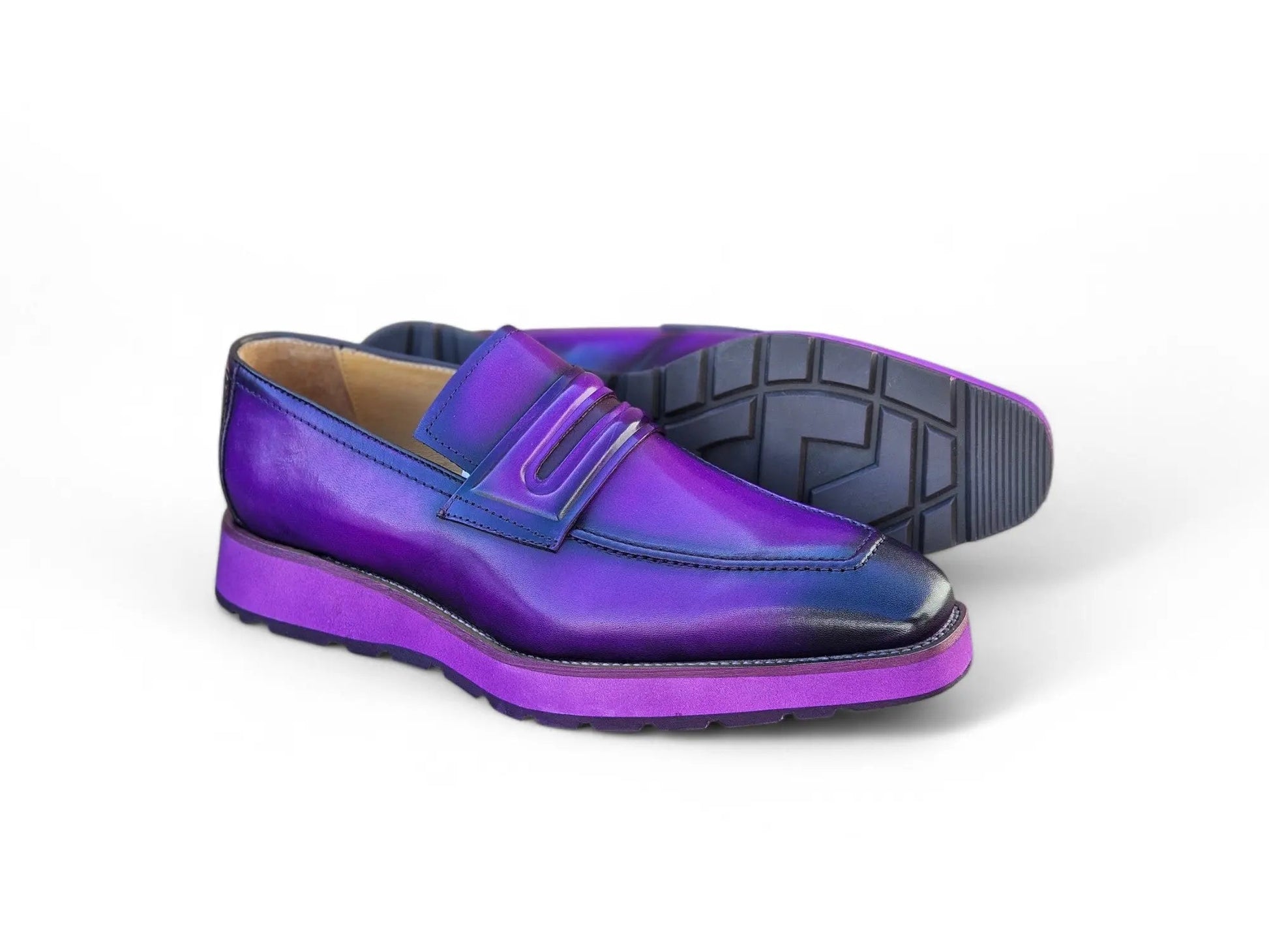 Leather Penny Loafer in Chunky Sole - Image 13