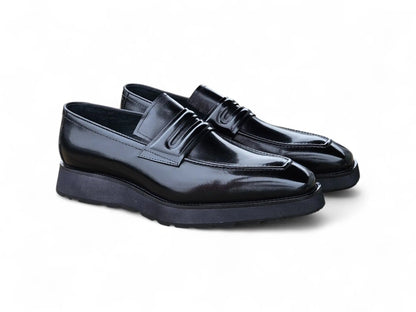 Leather Penny Loafer in Chunky Sole - Image 17
