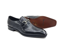 Carrucci Leather Sole Horsebit Loafer in Burnished Calf Skin