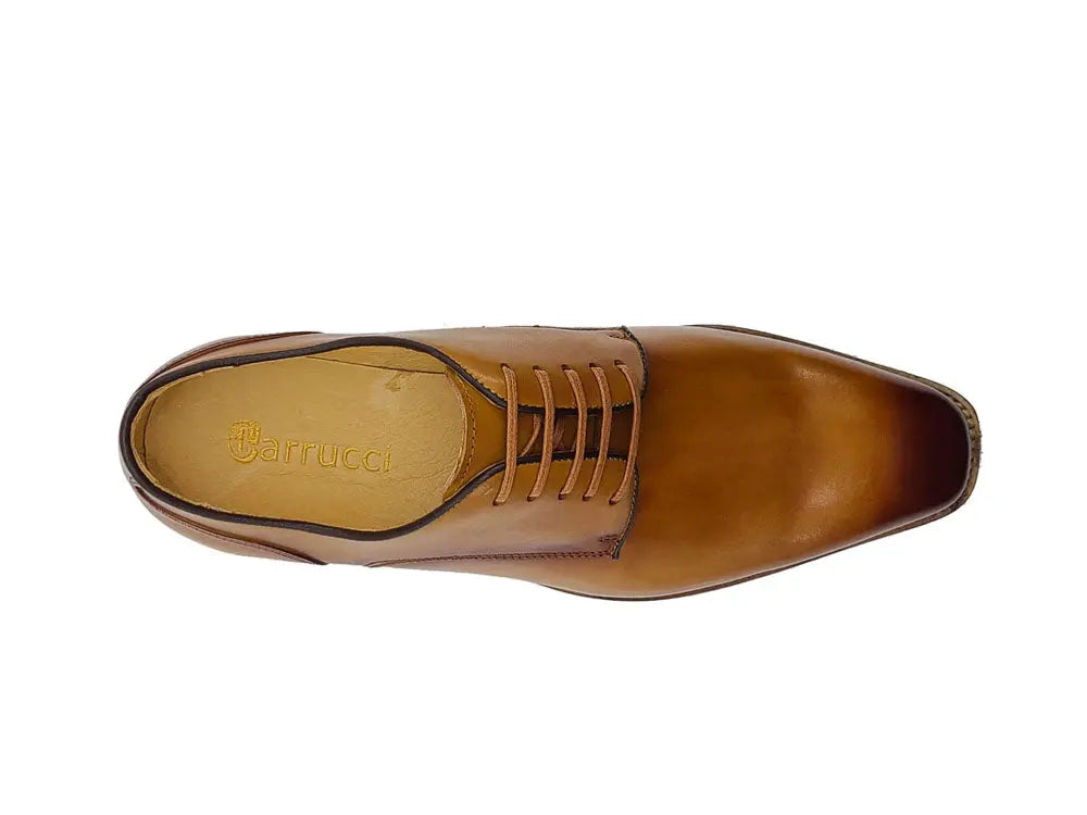 Leather Sole Plain Toe Burnished Blucher - Image 5