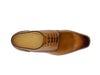 Leather Sole Plain Toe Burnished Blucher