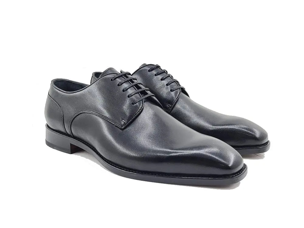 Leather Sole Plain Toe Burnished Blucher - Image 7