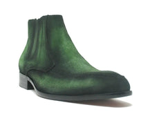 Carrucci Leather Suede Chelsea Boots