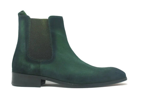 Leather Suede Chelsea High Boots - Image 2