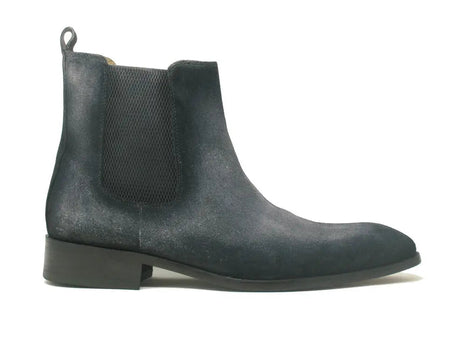 Leather Suede Chelsea High Boots - Image 4