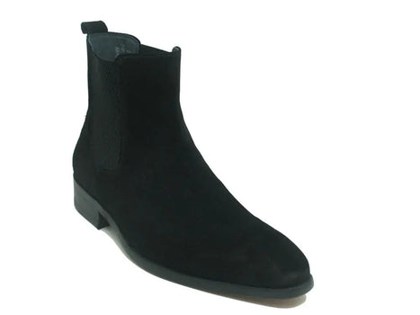 Leather Suede Chelsea High Boots - Image 9