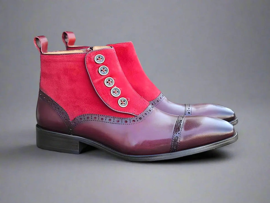 Leather & Suede Slip-On Boot
