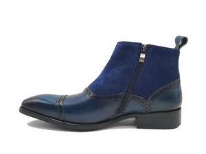 Leather & Suede Slip-On Boot - Image 2