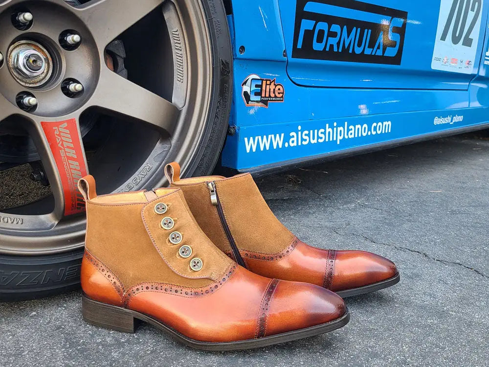 Leather & Suede Slip-On Boot - Image 6