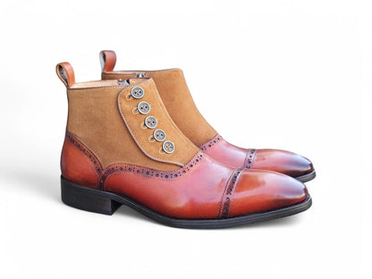 Leather & Suede Slip-On Boot - Image 5