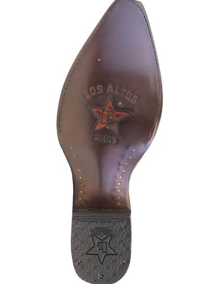 Mens Los Altos Genuine Deer Leather Brown - Image 4