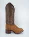 Los Altos Men's Crazy Leather Tan Wide Square Toe Boot