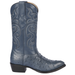 Blue Ostrich Cowboy Boots J-Toe