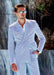 Light Blue Summer Suit - Double Breasted Style Seersucker Suit