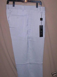 Long Rise Big Leg Slacks Light Blue ~ Sky Blue Wide Leg Dress Pants Pleated Baggy Dress Trousers Unhemmed Unfinished Bottom