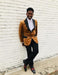 Light Brown Velvet Tuxedo + Matching Bow Tie
