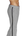 Men'S Light Grey Flat Front With Satin Band Classic Fit Tuxedo Pant