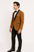 Mens Dinner Jacket - Light Brown Mens Velvet Tuxeodo Blazer