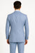 Mens Light Blue Double-Breasted Suits with Gold Button – Slim Fit 2-Piece Formal Set in Sky Blue Color