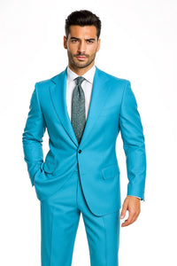 Light Blue Tuxedo - Baby Blue Tuxedo Wedding Tuxedo Suit Teal - Turquoise - RET208-19