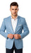 Men'S Tazio Cheap Priced Designer Fashion Dress Casual Blazer For Men On Sale Light Blue With White Trim Slim Fit Wedding Blazer