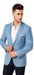 Men'S Tazio Cheap Priced Designer Fashion Dress Casual Blazer For Men On Sale Light Blue With White Trim Slim Fit Wedding Blazer