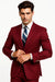 Ron Burgundy Suit - Light Burgundy Color Vested Suit