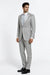 Light Gray Slim Fit 2 Piece Tuxedo With Satin Peak Lapel