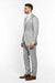 Light Gray Slim Fit 2 Piece Tuxedo With Satin Peak Lapel