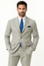 Expensive Full Canvas Quality 3 Buttons Super 150'S Wool & Marino Wool Solid Light Gray Premier Quality Italian Fabric Suit