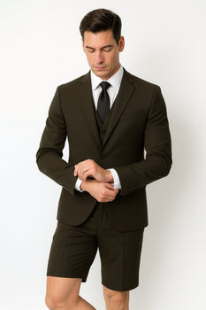 Men's Black Short Suit - Image 4