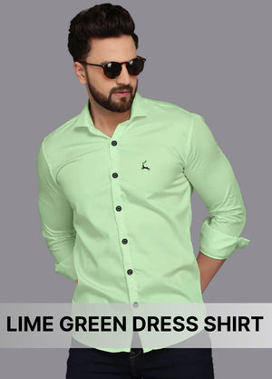 Lime Green Dress Shirt – Vibrant Color for a Bold Statement