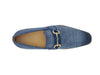 Carrucci Linen Loafer With Gold Tone Buckle