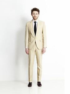 Linen2BV Men's Beige Linen Suit - Mens Linen Suit