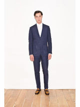 Linen2BV Men's Dark Navy Linen Suit - Mens Linen Suit