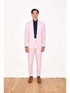 Linen2BV Men's Pink Linen Suit - Mens Linen Suit