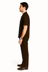 Linen Walking Suit Brown