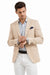 Linen Blazer - Beige Linen Sportcoat