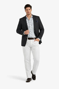 Linen Blazer - Black Linen Sportcoat