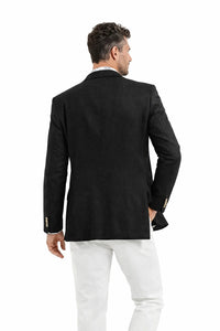 Linen Blazer - Black Linen Sportcoat