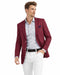 Linen Blazer - Burgundy Linen Sportcoat